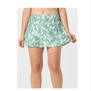 Nike Women's Fall Victory Flouncy Print Skirt - Cannon Green